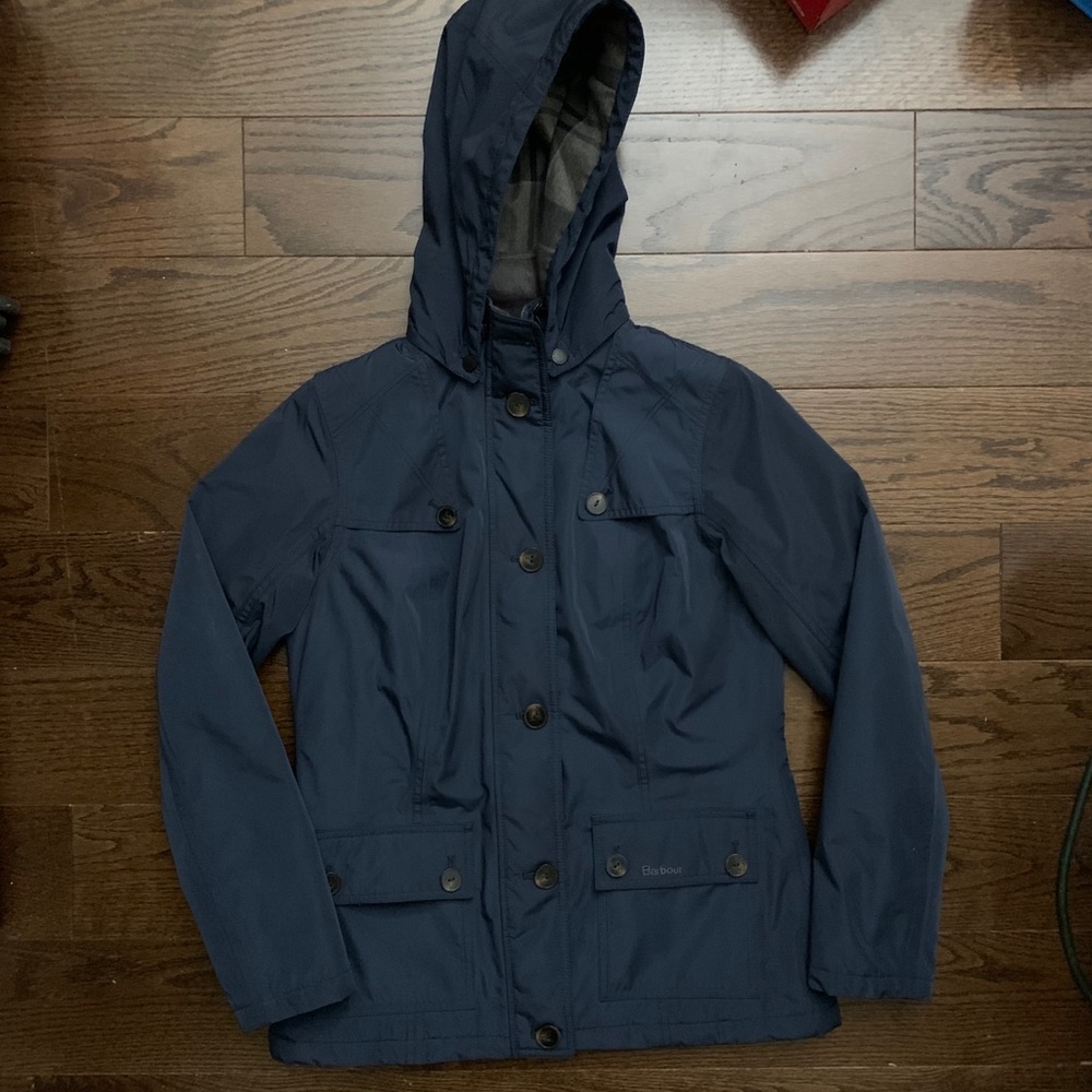 Barbour Navy Rain Jacket